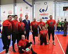 Министр спорта РФ М.В. Дегтярев, губернатор Тульской области Д.В. Миляев и председатель Профсоюза П.А. Рожков посетили соревнования по волейболу сидя среди ветеранов СВО и встретились с паралимпийскими сборными по пауэрлифтингу и настольному теннису