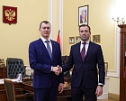 Министр спорта России Михаил Дегтярев встретился с председателем Профспорттура Михаилом Гусевым 
